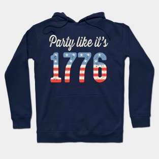 Party Like It's 1776 USA Flag Hoodie